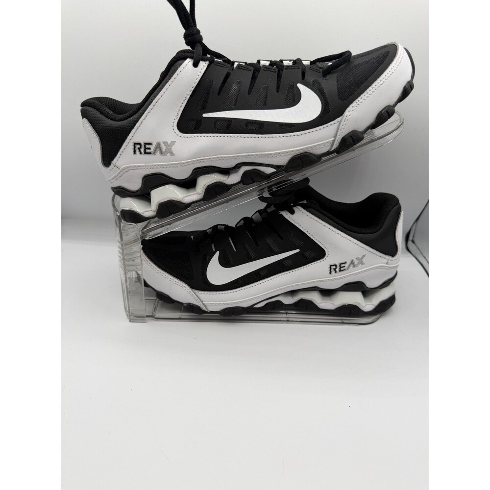 Nike Reax 8 TR 621716-019 Men's Size 7 Black White Training Workout Sneakers